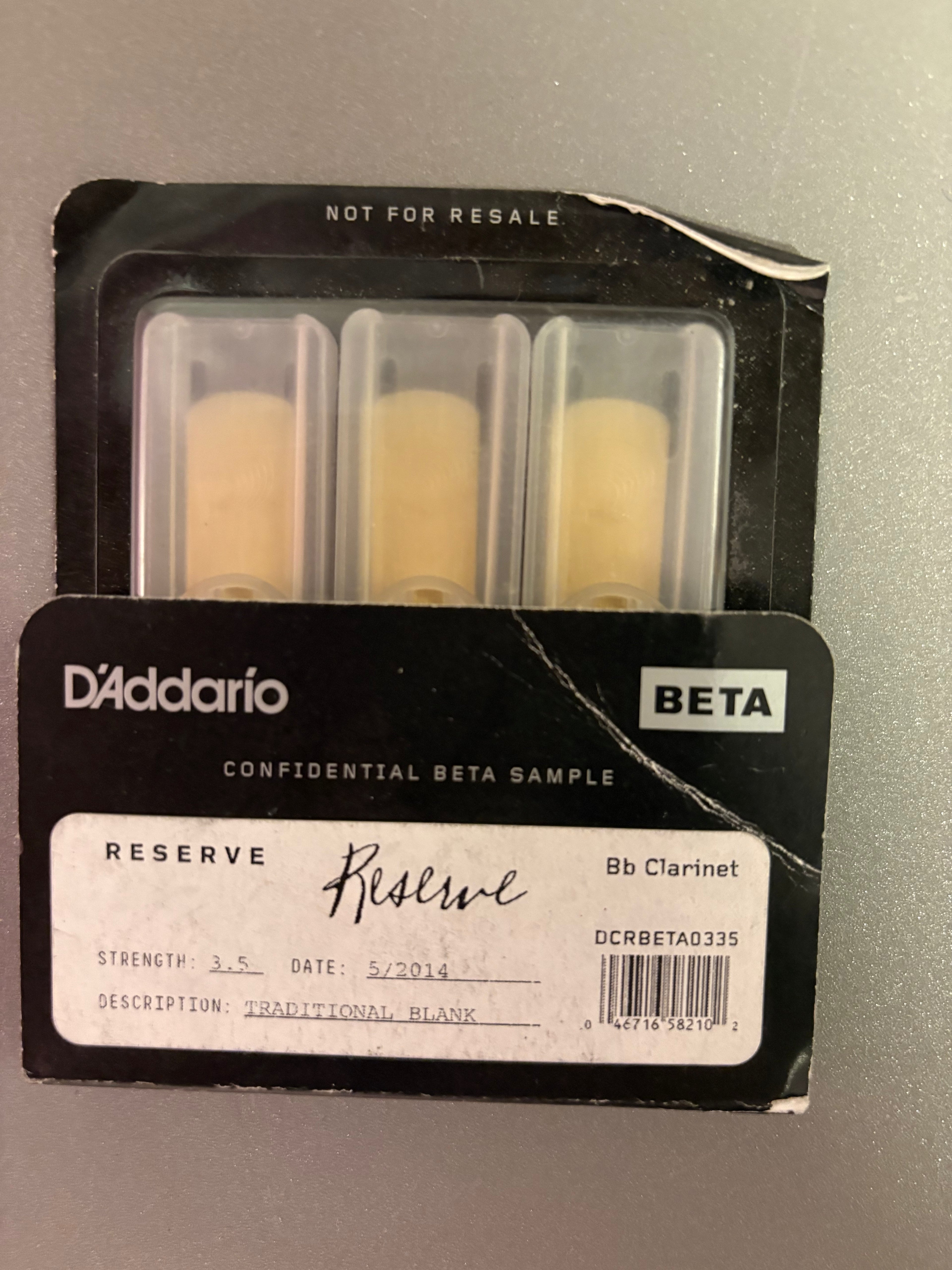 D ´Addario Reverse BETA Bb Clarinet 3.0 (3 - pack)