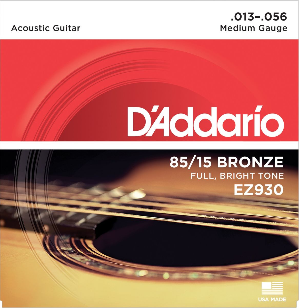 D`Addario 85/15 BRONZE, EZ93, 013-056, Akustisk Gitar