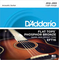 D`Addario Flat Tops Phosphor Bronze EFT16, 012-053, Akustisk Gitar