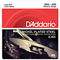 D`Addario Nickel Plated Steel, EJ63, 009-030, Tenor Banjo