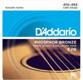 D`Addario Phosphor Bronze, EJ10, 012-053, Akustisk Gitar