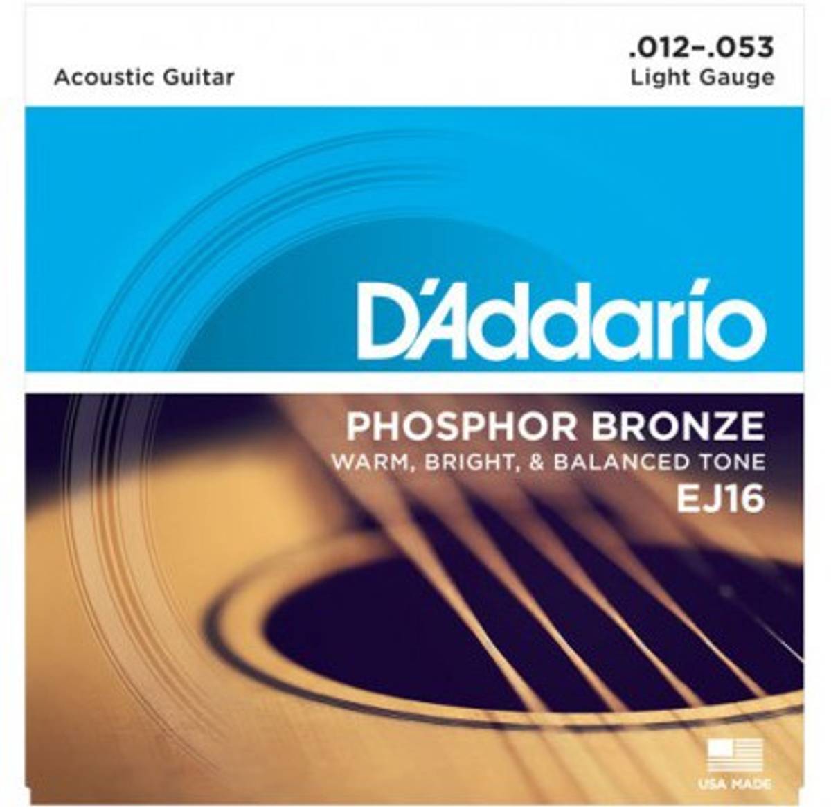 D`Addario Phosphor Bronze, EJ10, 012-053, Akustisk Gitar