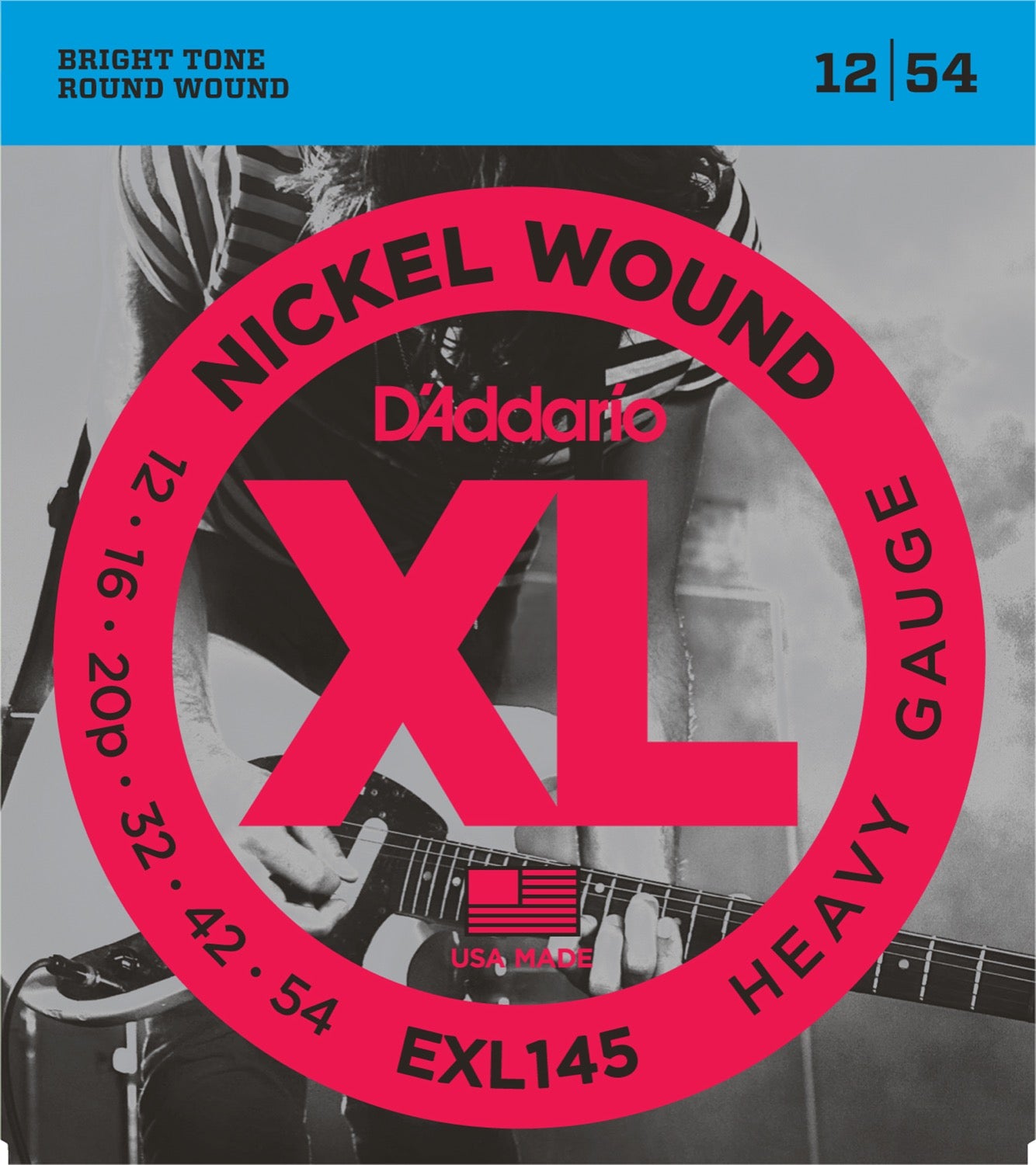 D`Addario XL Nickel Wound Heavy, EXL145, 12 / 54, Elektrisk