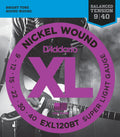 D`Addario XL Nickel Wound Super Light, EXL120BT, 9 / 40, Elektrisk