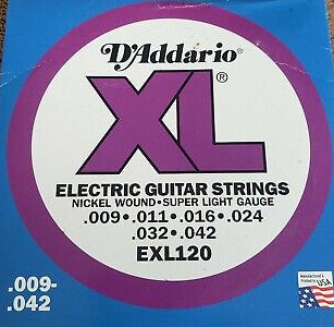 D´Addario Xl Nickel Wound (old) Super Light, EXL120, Elektisk