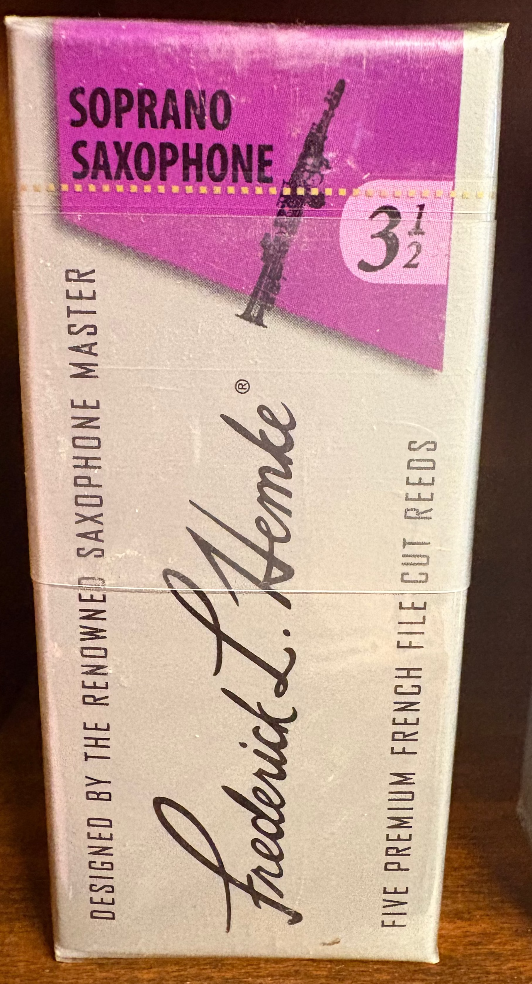 RICO Hemke Premuim, Soprano Sax, French file cut 3 1/2