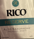 RICO Reserve Alto Sax (2007) 4.5