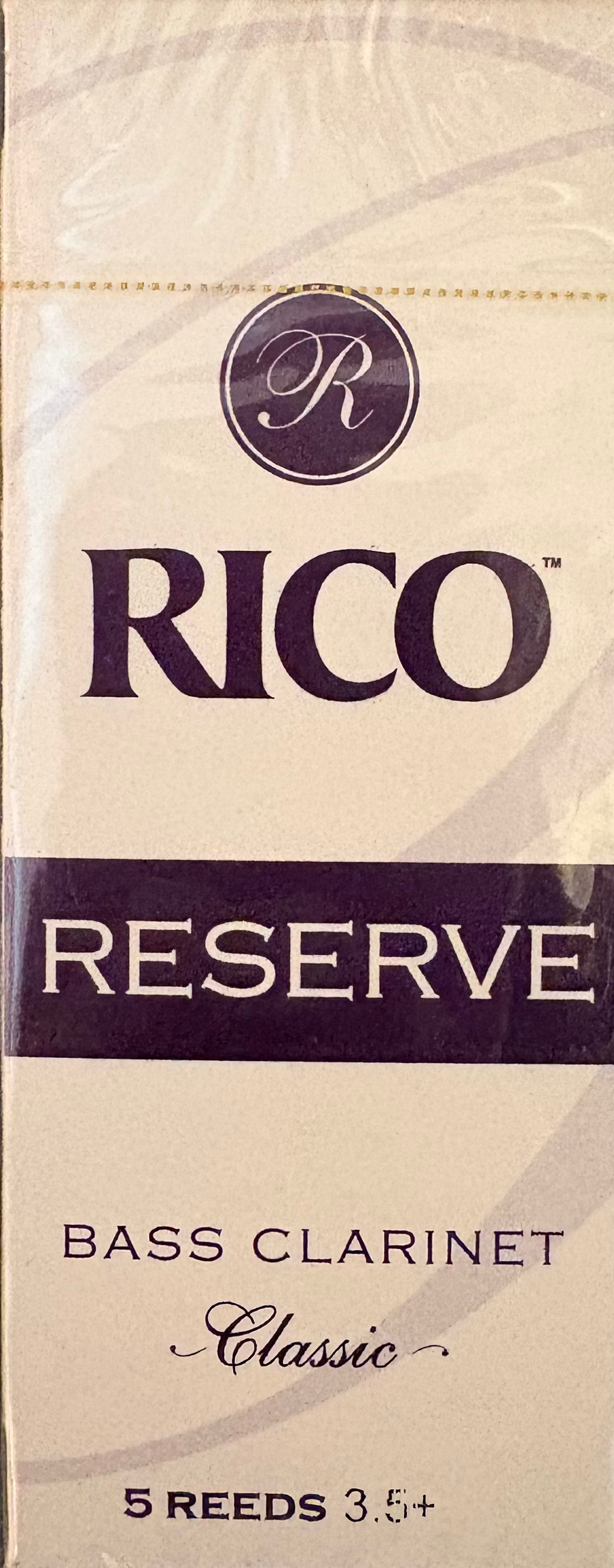 RICO Reserve Classic Bass Clarinet 3.5 +(5-pack)