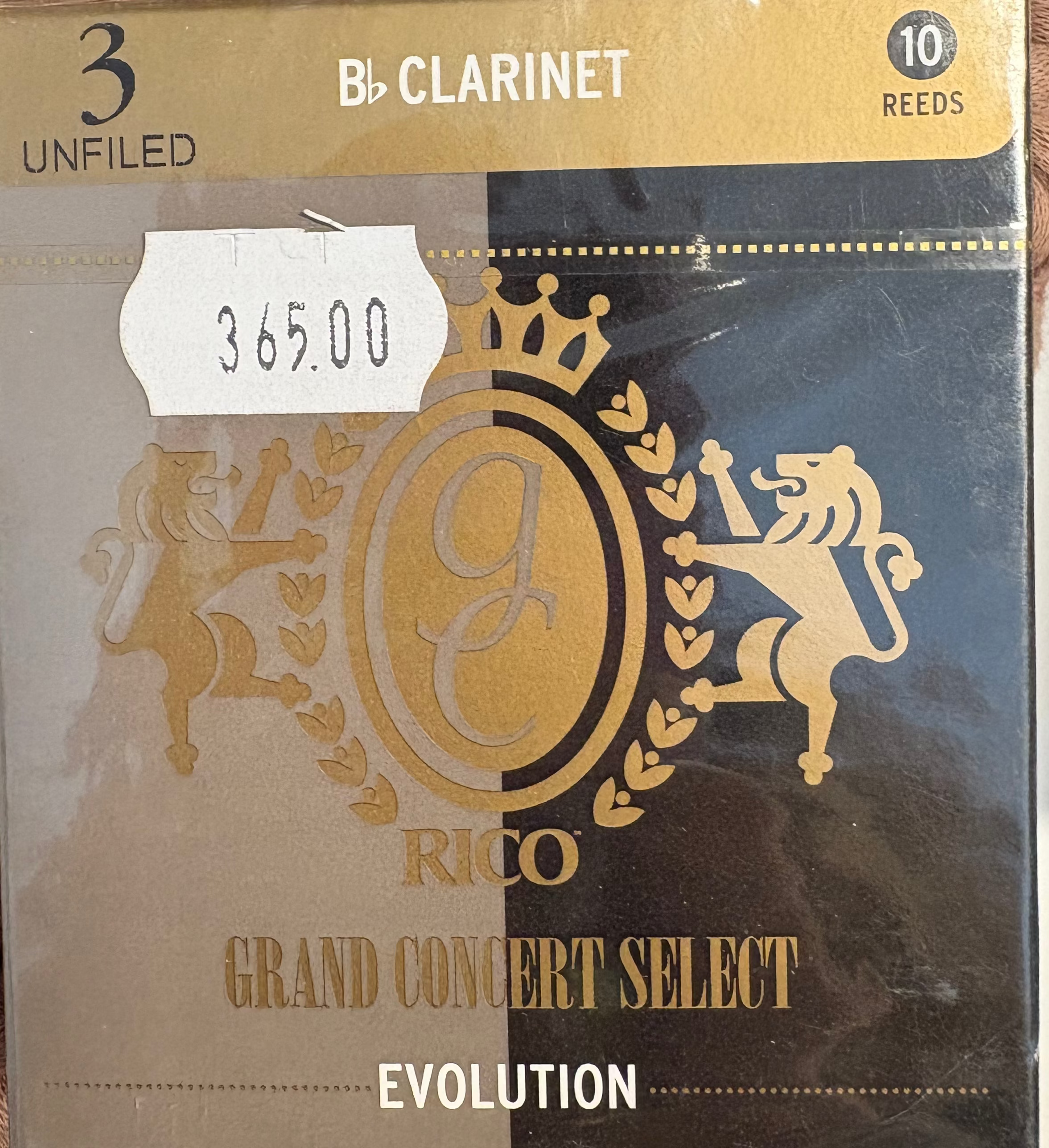RICO Grand Consert Select Evolution Bb Clarinet 3.0 Unfiled (10 - pack)