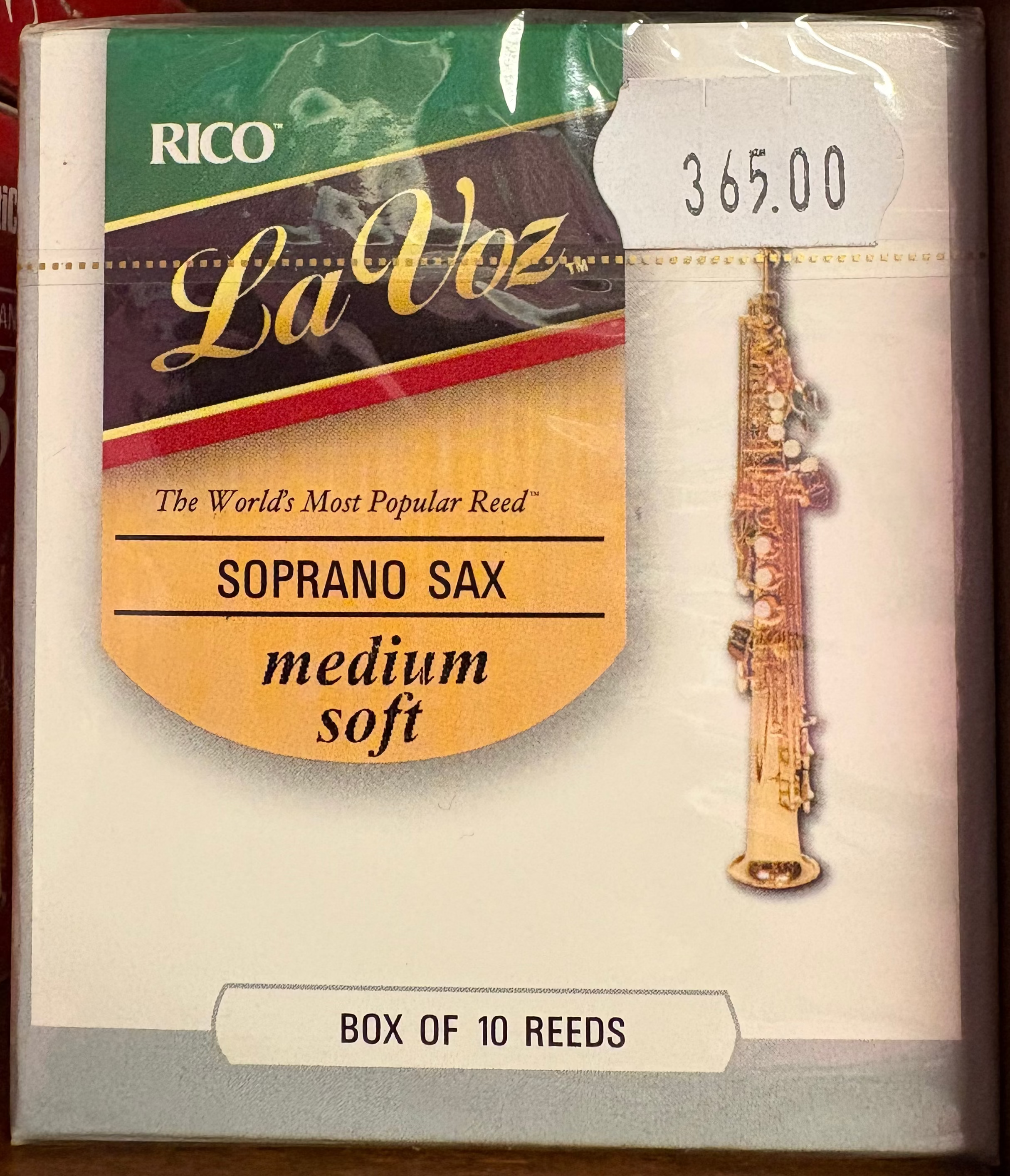 RICO La Voz Soprano Sax, medium soft (10-pack)