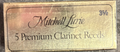RICO Mitchell Lurie 5 Premium Clarinet 3 1/2 (5-pack).