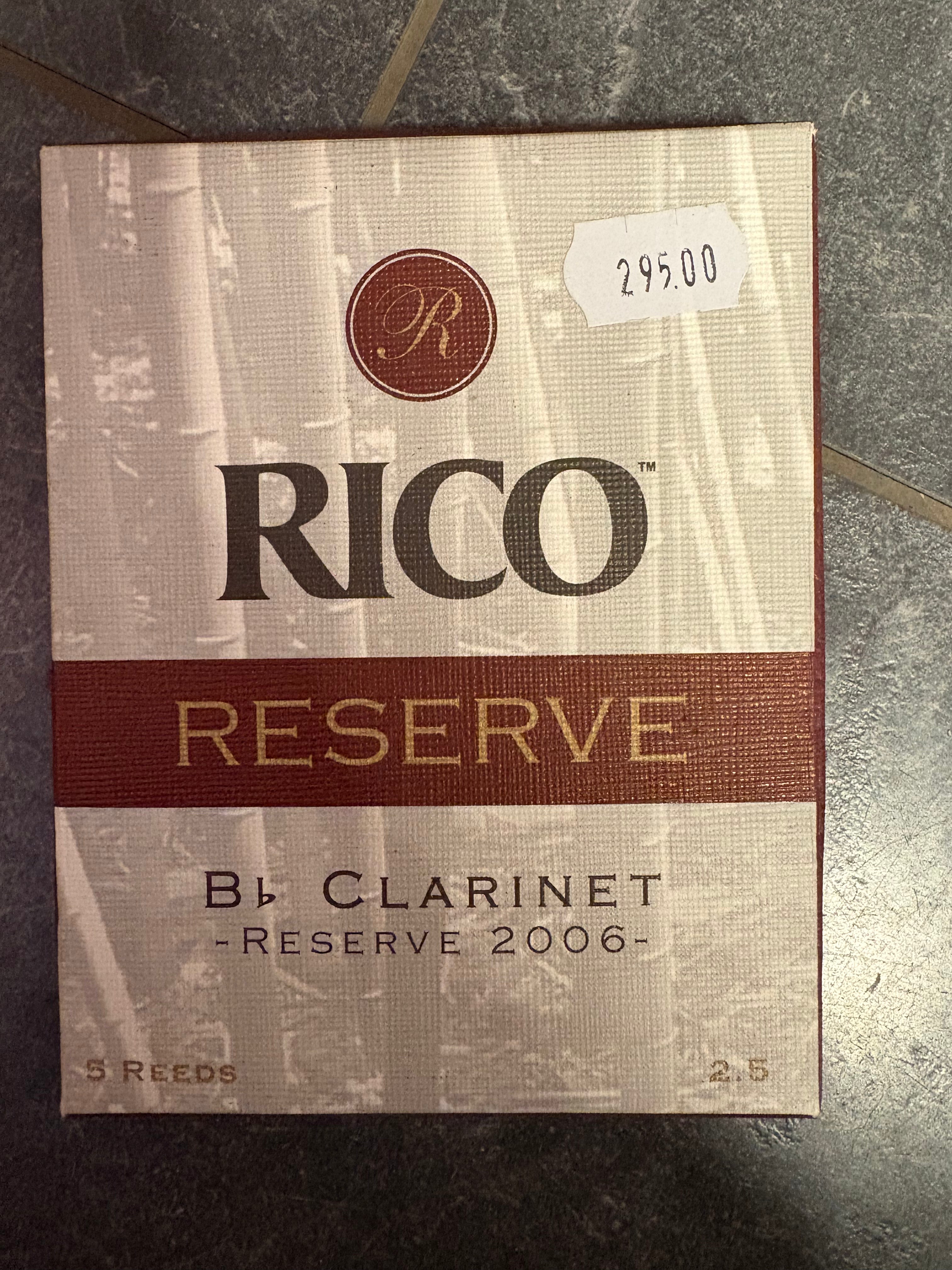 RICO Reserve 2000 Bb / Sib Clarinet (2006) 2.5
