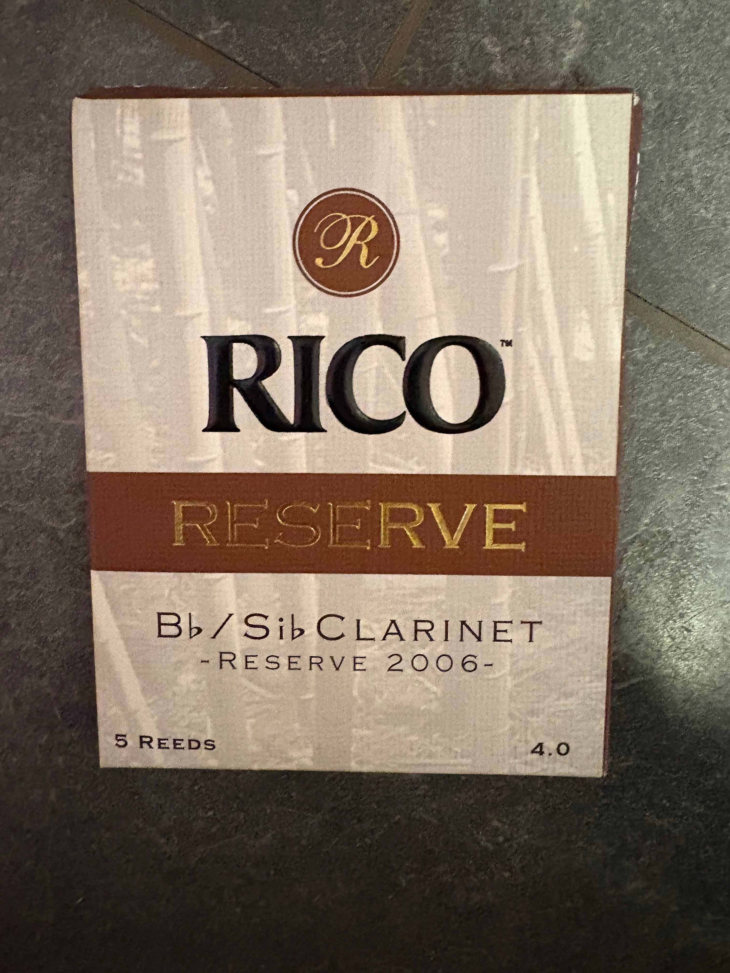 RICO Reserve 2000 Bb / Sib Clarinet (2006) 4.0