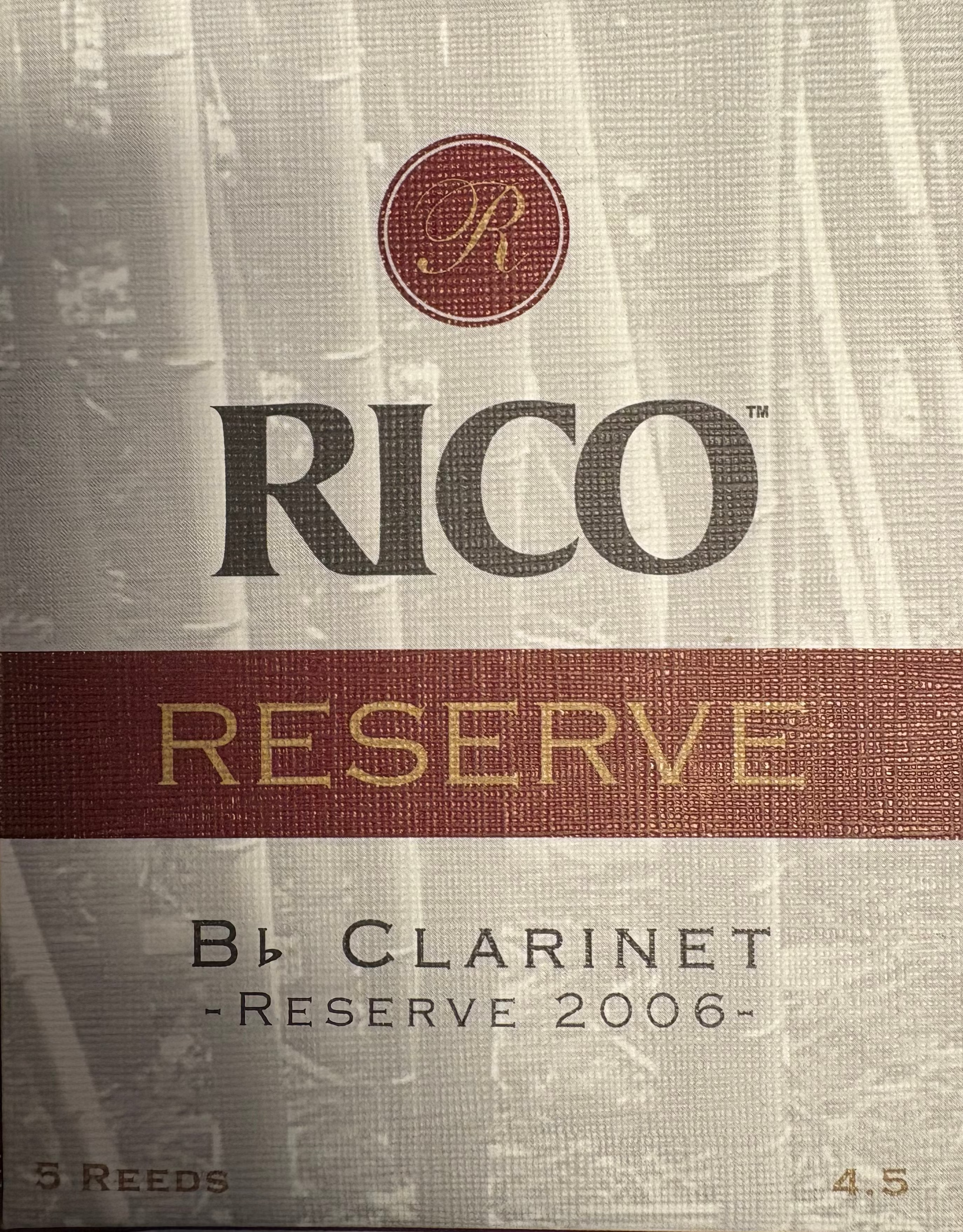 RICO Reserve 2000 Bb Clarinet (2006) 4.5
