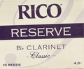 RICO Reserve Classic Bb Clarinet 4.0 + (10 - pack)