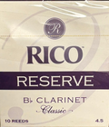 RICO Reserve Classic Bb Clarinet 4.0 + (10 - pack)
