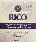 RICO Reserve Classic Bb  Clarinet 3.5 + (10 - pack)