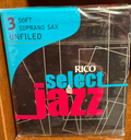 RICO Selected Jazz Unfiled Soprano Sax 3.0 Soft
