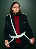 Skarptrommebandolær 65cm, skinn
