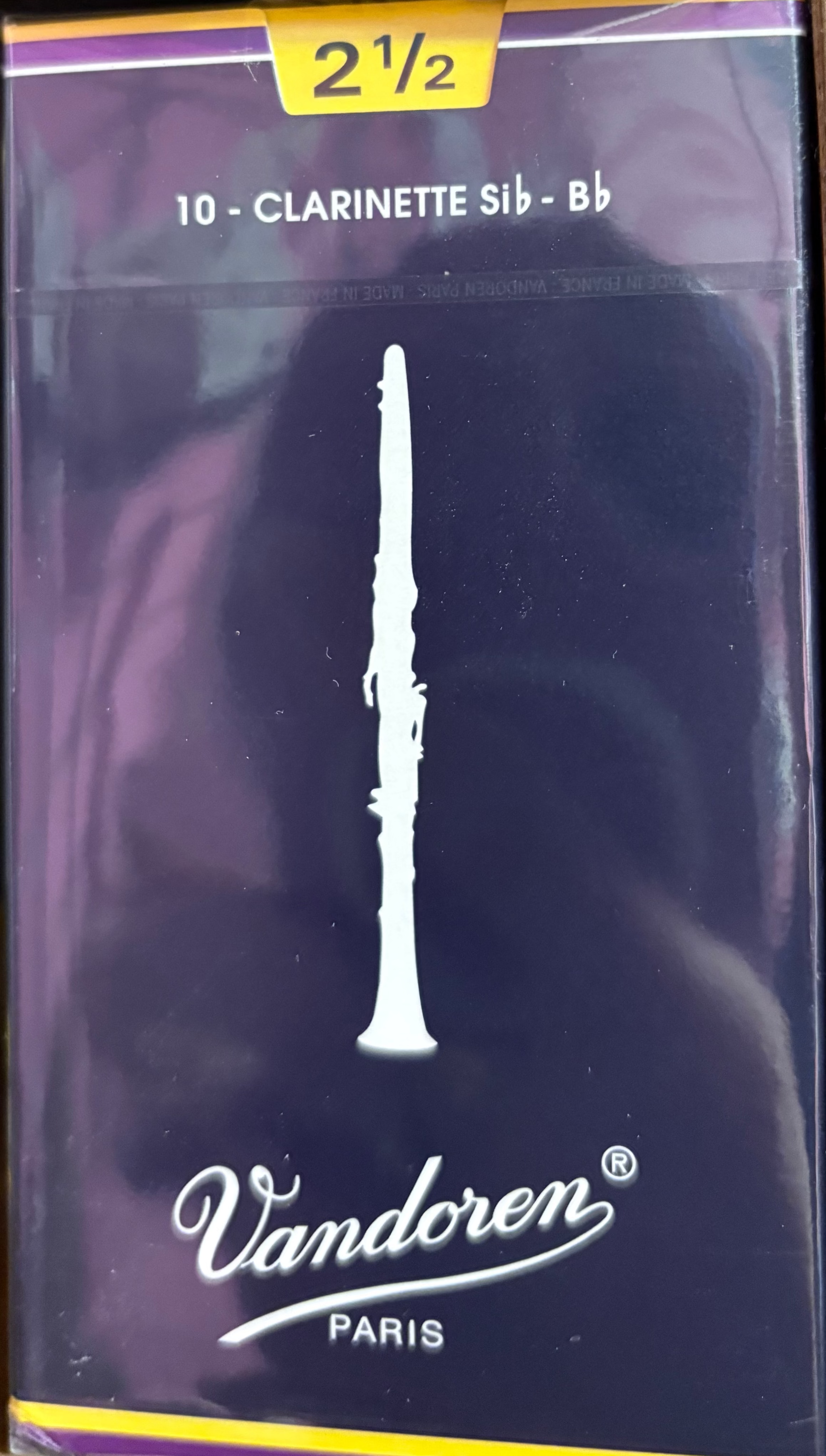 Vandoren Clarinet Reed Sib -Bb 2 1/2(10-pack)