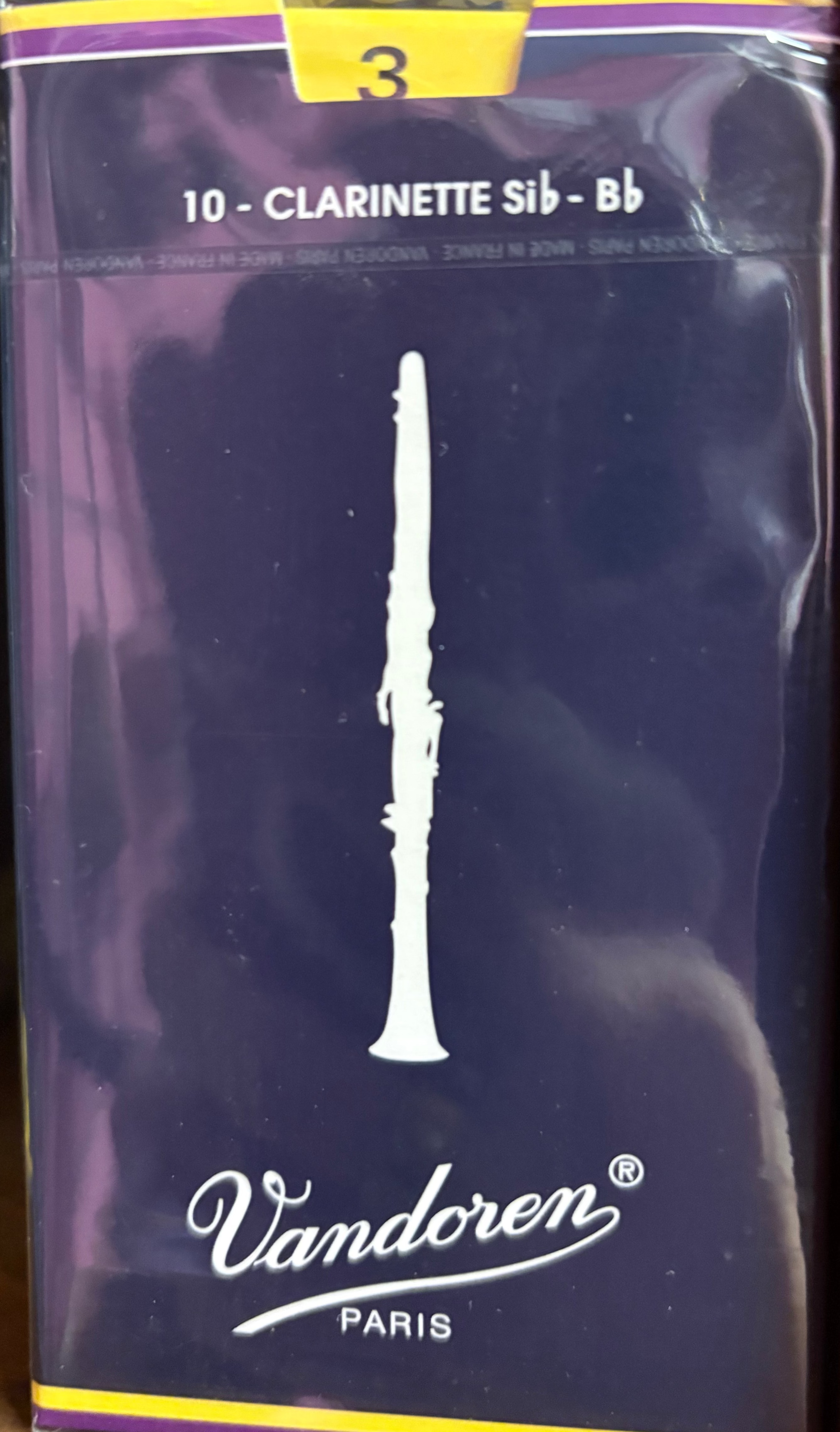 Vandoren Clarinet Reed Sib -Bb 3.0 (10-pack)