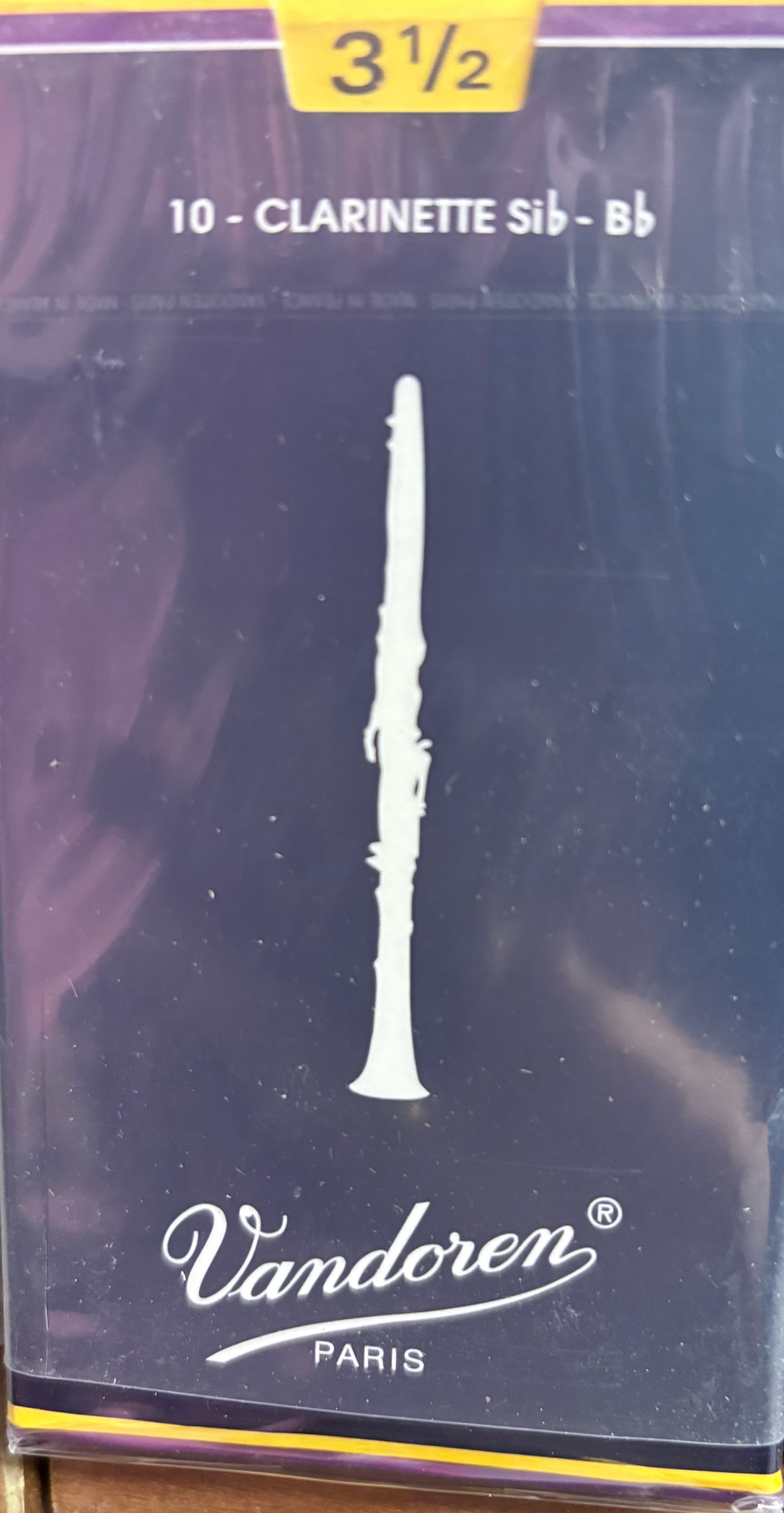 Vandoren Clarinet Reed Sib -Bb 3 1/2 (10-pack)